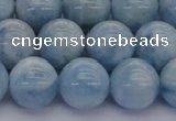 CAQ513 15.5 inches 12mm round A+ grade natural aquamarine beads