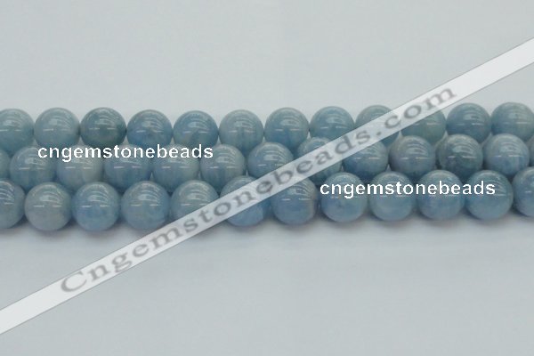 CAQ522 15.5 inches 12mm round AA grade natural aquamarine beads