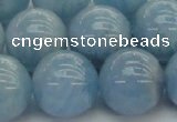 CAQ523 15.5 inches 14mm round AA grade natural aquamarine beads