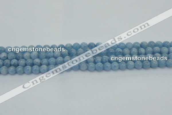 CAQ526 15.5 inches 5mm round AA+ grade natural aquamarine beads