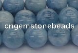 CAQ531 15.5 inches 12mm round AA+ grade natural aquamarine beads