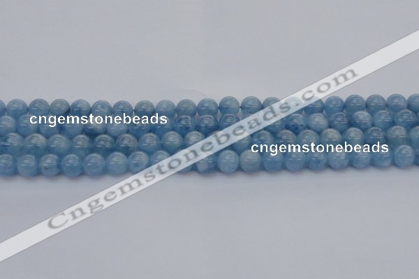 CAQ537 15.5 inches 8mm round AAA grade natural aquamarine beads