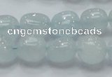 CAQ54 15.5 inches 10*15mm nugget natural aquamarine gemstone beads