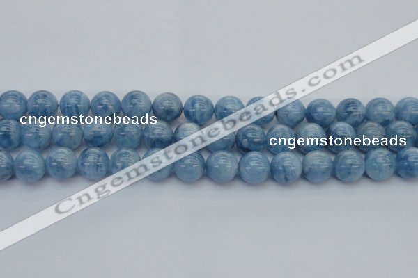 CAQ547 15.5 inches 12mm round AAAA grade natural aquamarine beads