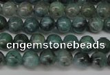 CAQ600 15.5 inches 4mm round aquamarine gemstone beads