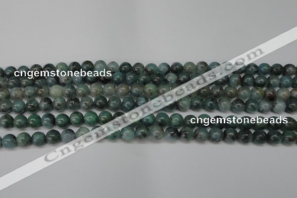 CAQ601 15.5 inches 6mm round aquamarine gemstone beads