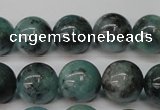 CAQ604 15.5 inches 12mm round aquamarine gemstone beads