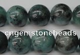 CAQ605 15.5 inches 14mm round aquamarine gemstone beads