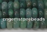 CAQ610 15.5 inches 4*6mm rondelle aquamarine gemstone beads