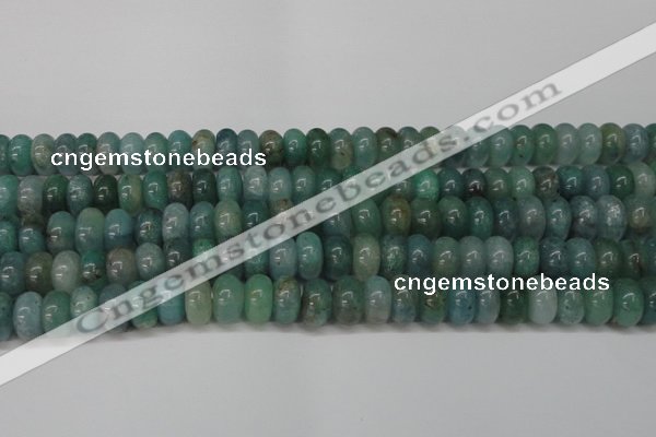 CAQ612 15.5 inches 6*10mm rondelle aquamarine gemstone beads