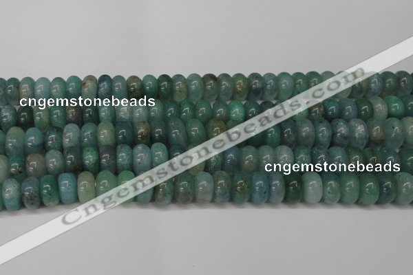 CAQ613 15.5 inches 7*12mm rondelle aquamarine gemstone beads