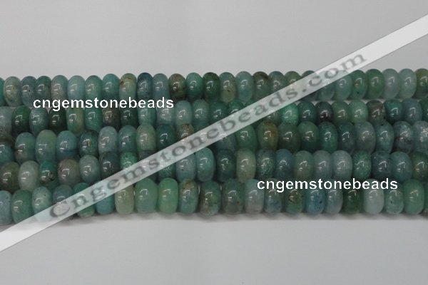 CAQ614 15.5 inches 8*14mm rondelle aquamarine gemstone beads