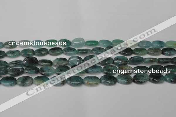 CAQ628 15.5 inches 10*14mm oval aquamarine gemstone beads