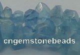 CAQ63 15.5 inches 8*10mm natural aquamarine chips beads