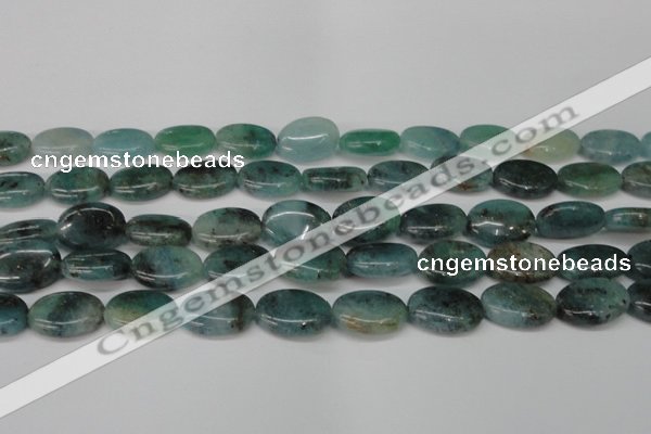 CAQ631 15.5 inches 15*20mm oval aquamarine gemstone beads