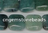 CAQ639 15.5 inches 16*16mm square aquamarine gemstone beads