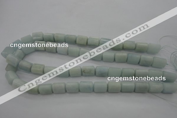 CAQ64 15.5 inches 10*14mm tube natural aquamarine beads wholesale