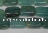 CAQ644 15.5 inches 10*14mm rectangle aquamarine gemstone beads