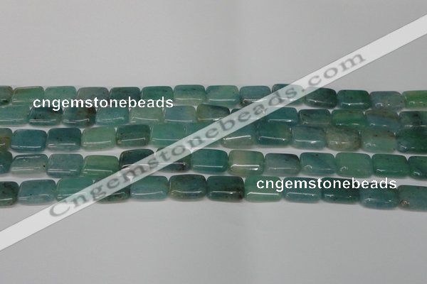 CAQ644 15.5 inches 10*14mm rectangle aquamarine gemstone beads