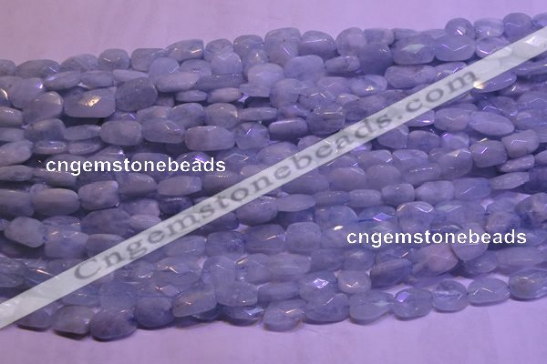 CAQ651 15.5 inches 8*12mm - 10*14mm faceted freeform aquamarine beads