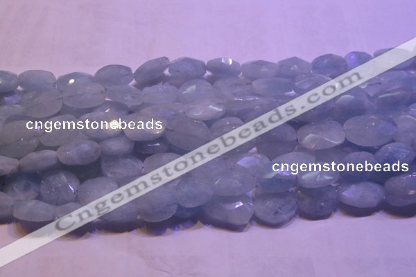 CAQ652 15.5 inches 12*16mm - 15*20mm faceted freeform aquamarine beads