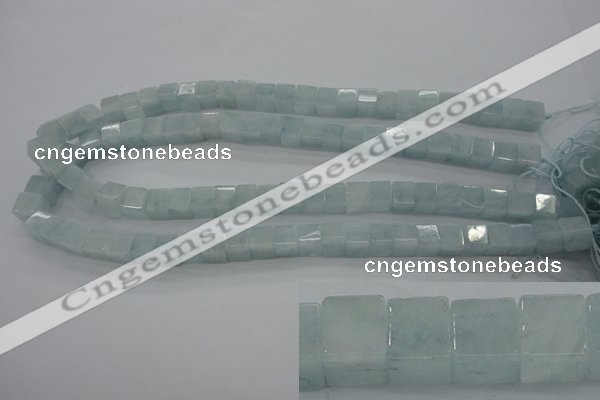 CAQ66 15.5 inches 8*8mm cube natural aquamarine beads wholesale