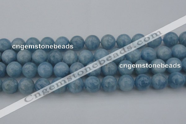 CAQ705 15.5 inches 14mm round natural aquamarine beads wholesale