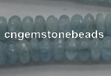 CAQ75 15.5 inches 3*7mm faceted rondelle A grade aquamarine beads