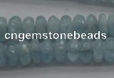 CAQ75 15.5 inches 3*7mm faceted rondelle A grade aquamarine beads