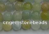 CAQ752 15.5 inches 8mm round aquamarine beads wholesale