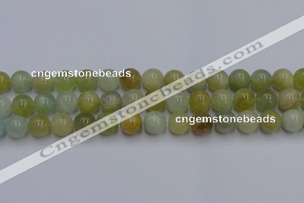 CAQ755 15.5 inches 14mm round aquamarine beads wholesale