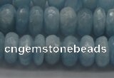 CAQ76 15.5 inches 5*9mm faceted rondelle A grade aquamarine beads