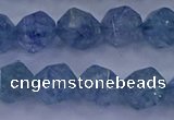 CAQ774 15.5 inches 12mm faceted nuggets imitation aquamarine beads