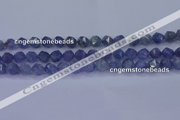 CAQ775 15.5 inches 14mm faceted nuggets imitation aquamarine beads