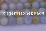 CAQ781 15.5 inches 6mm round natural aquamarine beads