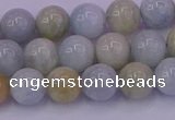 CAQ782 15.5 inches 8mm round natural aquamarine beads