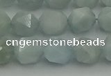 CAQ798 15.5 inches 10mm faceted nuggets aquamarine gemstone beads