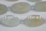 CAQ801 15.5 inches 10*16mm oval aquamarine gemstone beads