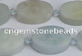 CAQ803 15.5 inches 15*20mm oval aquamarine gemstone beads