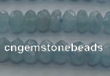 CAQ81 15.5 inches 4*7mm faceted rondelle AA grade aquamarine beads