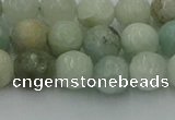 CAQ837 15.5 inches 8mm faceted round aquamarine beads wholesale