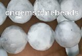 CAQ849 15.5 inches 8mm faceted round aquamarine beads wholesale