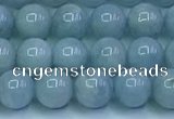 CAQ865 15.5 inches 6mm round aquamarine gemstone beads wholesale