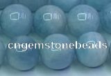 CAQ867 15.5 inches 10mm round aquamarine gemstone beads wholesale