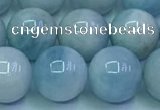 CAQ868 15.5 inches 12mm round aquamarine gemstone beads wholesale