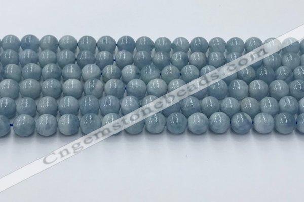 CAQ906 15.5 inches 6mm round aquamarine gemstone beads