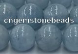 CAQ908 15.5 inches 10mm round aquamarine gemstone beads