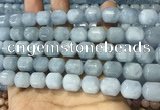 CAQ917 15.5 inches 10*12mm tube aquamarine gemstone beads