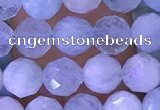 CAQ920 15.5 inches 5mm faceted round aquamarine gemstone beads