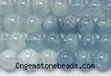 CAQ935 15 inches 6mm round aquamarine gemstone beads